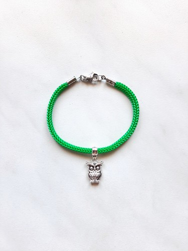 Braccialetto verde artigianale
