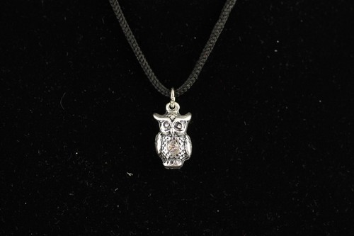 Collana ciondolo metallo gufo - collana,