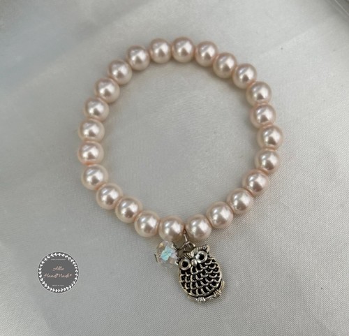 Bracciale elastico donna perle