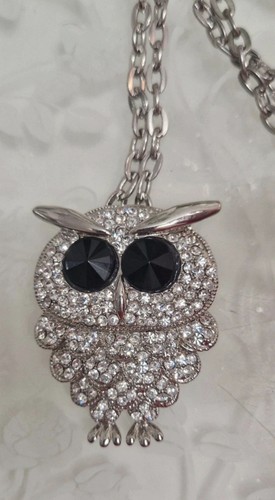 Ciondolo gufo strass con - strass,