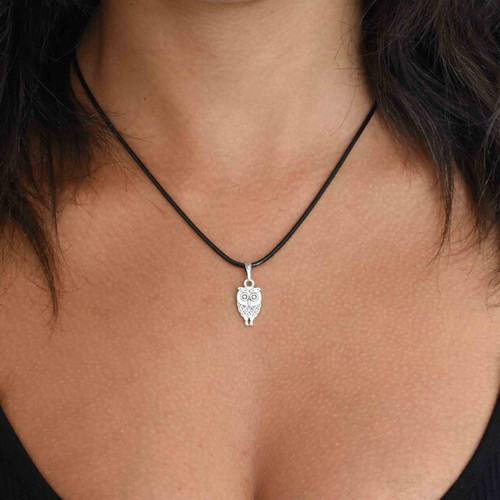Collana gufo argento - collana,