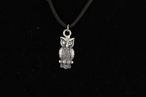 Collana ciondolo metallo - collana, gufo