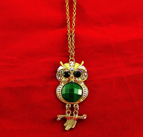 Owl bird gold tone - owl,