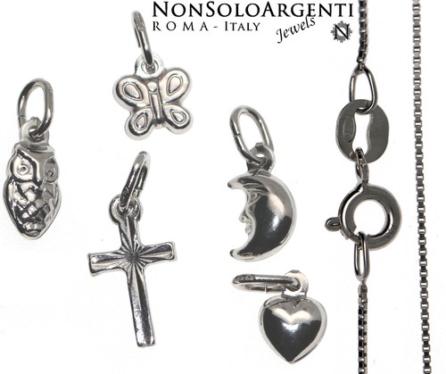 Collana ciondolo tutto argento - collana,