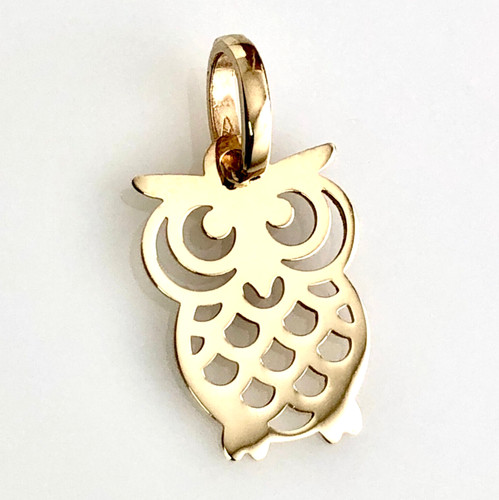 Ciondolo oro 18kt gufo gufetto - oro,